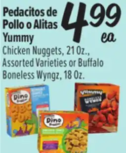 El Super Chicken Nuggets, 21 Oz.,Assorted Varieties or Buffalo Boneless Wyngz, 18 Oz offer
