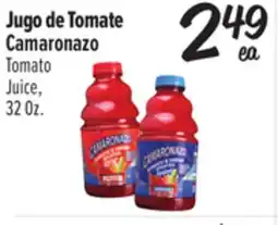 El Super Camaronazo Tomato Juice offer