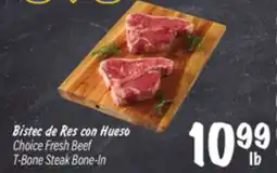 El Super Choice Fresh Beef T-Bone Steak Bone-In offer