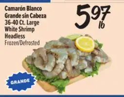 El Super 36-40Ct Large White Shrimp Headless offer