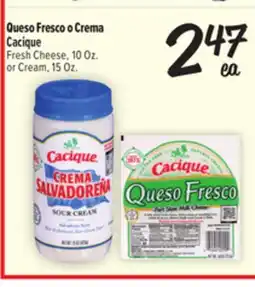 El Super Fresh Cacique Fresh Cheese, 10Oz. or Cream, 15Oz offer