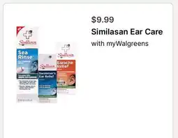 Walgreens Similasan Ear Care offer