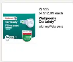 Walgreens Walgreens Certainty offer