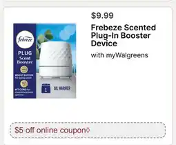 Walgreens Frebeze Scented Plug-In Booster Device offer