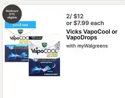 Walgreens Vicks VapoCool or VapoDrops offer