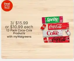 Walgreens 12-Pack Coca-Cola Products offer