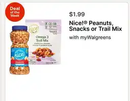 Walgreens Nice! Peanuts, Snacks or Trail Mix offer