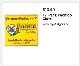Walgreens 12-Pack Pacifico Clara offer