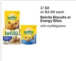 Walgreens Belvita Biscuits or Energy Bites offer