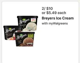Walgreens Breyers Ice Cream offer