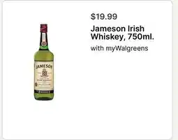 Walgreens Jameson Irish Whiskey, 750ml offer