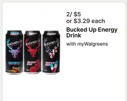 Walgreens Bucked Up Energy Drink offer