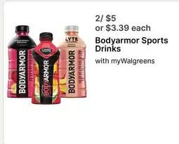 Walgreens Bodyarmor Sports Drinks offer