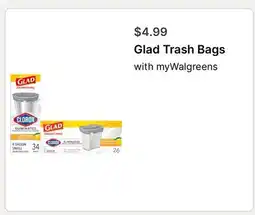 Walgreens Glad Trash Bags offer