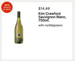 Walgreens Kim Crawford Sauvignon Blanc, 750ml offer
