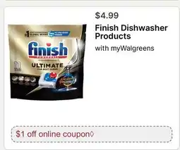 Walgreens Finish Dishwasher Products offer