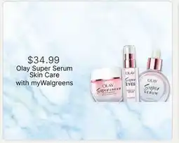 Walgreens Olay Super Serum Skin Care offer