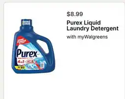 Walgreens Purex Liquid Laundry Detergent offer