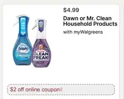 Walgreens Dawn or Mr. Clean Household Products offer