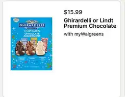 Walgreens Ghirardelli or Lindt Premium Chocolate offer