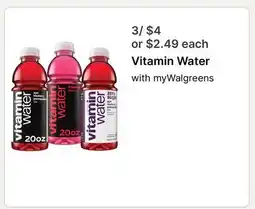 Walgreens Vitamin Water offer