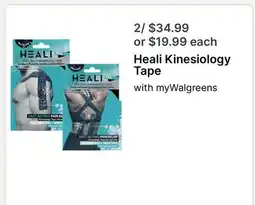 Walgreens Heali Kinesiology Tape offer