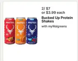 Walgreens Bucked Up Protein Shakes offer