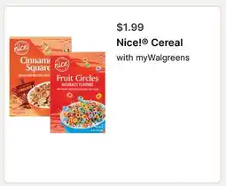 Walgreens Nice! Cereal offer
