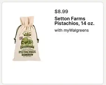 Walgreens Setton Farms Pistachios, 14 oz offer