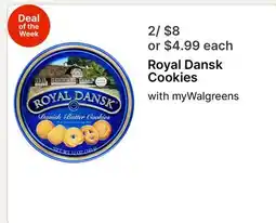 Walgreens Royal Dansk Cookies offer