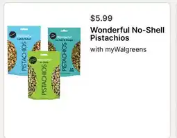 Walgreens Wonderful No-Shell Pistachios offer