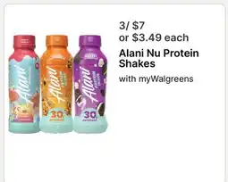 Walgreens Alani Nu Protein Shakes offer