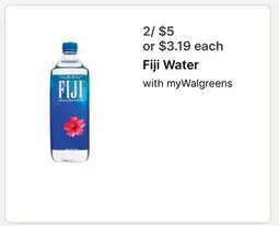 Walgreens Fiji Water offer