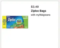 Walgreens Ziploc Bags offer