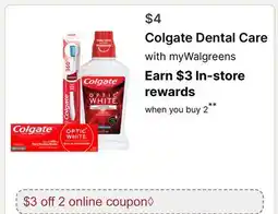 Walgreens Colgate Dental Care offer