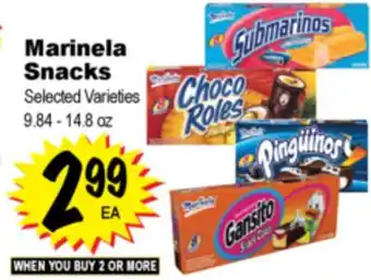Superior Grocers Marinela Snacks offer