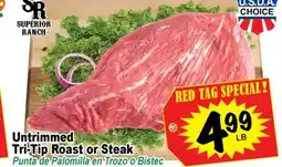 Superior Grocers Untrimmed Tri-Tip Roast or Steak offer