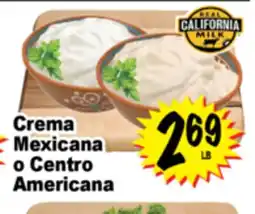 Superior Grocers Crema Mexicana o Centro Americana offer