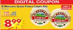 Superior Grocers El Mexicano Queso Fresco Casero Kilo offer