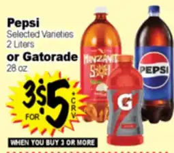 Superior Grocers Pepsi 2 Liters or Gatorade 28 oz offer
