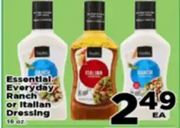 Superior Grocers Essential Everyday Ranch or Italian Dressing offer