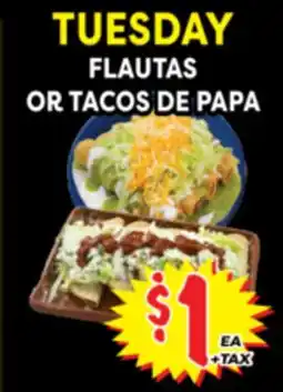 Superior Grocers FLAUTAS OR TACOS DE PAPA offer