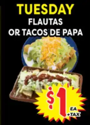 Superior Grocers FLAUTAS OR TACOS DE PAPA offer