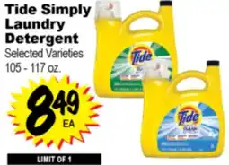 Superior Grocers Tide Simply Laundry Detergent offer