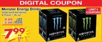 Superior Grocers Monster Energy Drinks offer