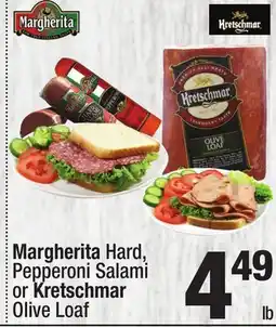 Super King Markets Margherita Hard, Pepperoni Salami or Kretschmar Olive Loaf offer