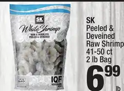 Super King Markets SK Peeled & Deveined Raw Shrimp offer