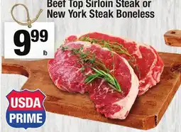 Super King Markets Beef Top Sirloin Steak or New York Steak offer
