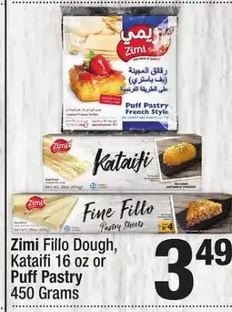 Super King Markets Zimi Fillo Dough, Kataifi 16 oz or Puff Pastry 450 Grams offer