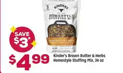 Grocery Outlet Kinder's Brown Butter & Herbs Homestyle Stuffing Mix, 24 oz offer